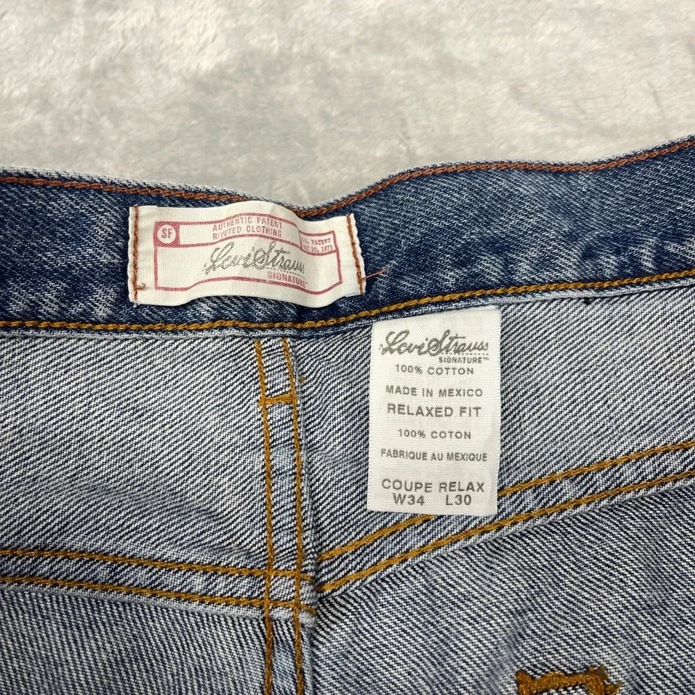 Vintage Levi's‎ Jeans Mens 34x30 Blue Denim Relaxed Fit Straight Leg Outdoor